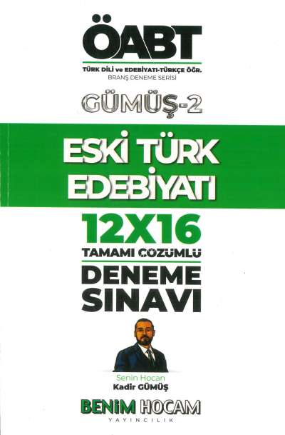 ESKİ TÜRK EDEBİYATI GÜMÜŞ-2 12x16 ÇÖZÜMLÜ DENEME
