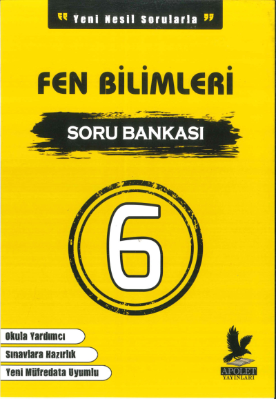 6.SINIF FEN BİLİMLERİ SORU BANKASI Apolet Yayınları Panda Fotokopi & Baskı Merkezi
