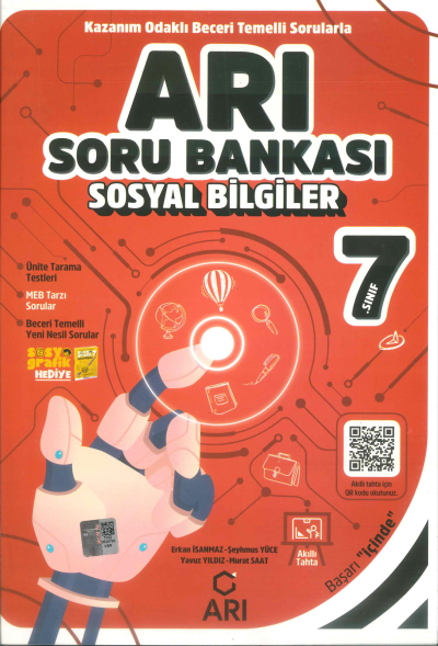7. Sınıf Sosyal Bilgiler Arı Soru Bankası Arı Yayıncılık Panda Fotokopi & Baskı Merkezi