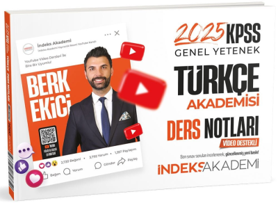 İndeks Akademi 2025 KPSS Türkçe Akademisi Video Ders Notları Panda Fotokopi & Baskı Merkezi