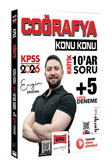 2026 KPSS Coğrafya Konu Konu Kritik 10 ar Soru +5 Kritik Deneme Yargı Yayınları Panda Fotokopi & Baskı Merkezi