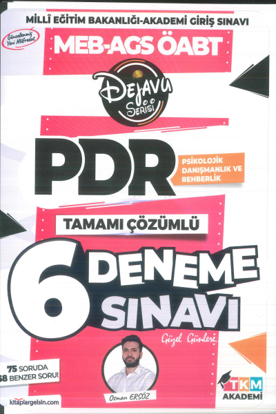 2025 ÖABT Psikolojik Danışmanlık ve Rehberlik DEJAVU 6 Deneme Çözümlü - Osman Avni Ersöz TKM Akademi Panda Fotokopi & Baskı Merkezi