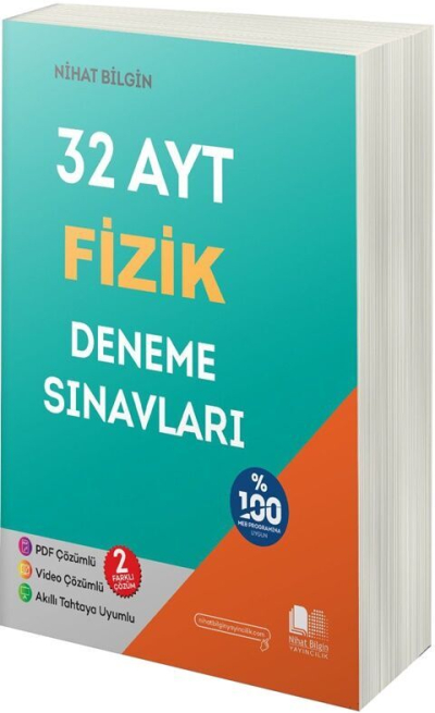 AYT Fizik 32 Deneme Sınavları Nihat Bilgin Yayınları Panda Fotokopi & Baskı Merkezi