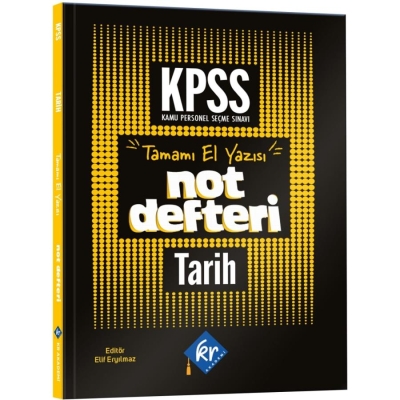 KPSS GY-GK Tarih Konu Anlatımlı Not Defteri KR Akademi Yayınları Panda Fotokopi & Baskı Merkezi