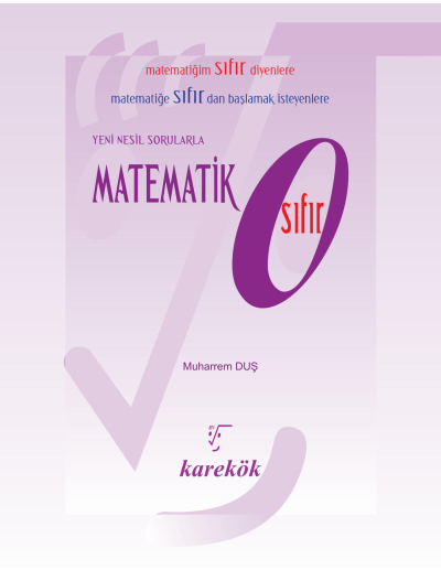 Matematik Sıfır Karekök Yayınları