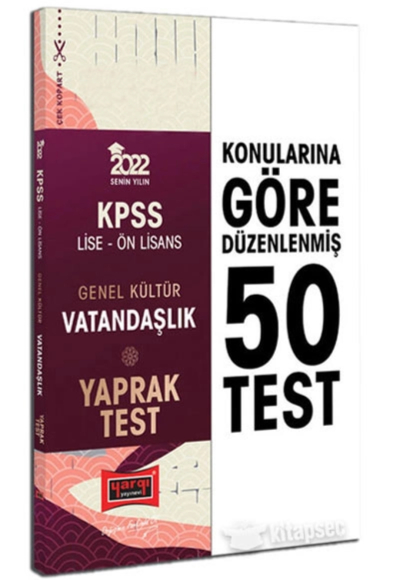 KPSS Lise Ön Lisans Genel Kültür Vatandaşlık Yaprak Test Panda Fotokopi & Baskı Merkezi