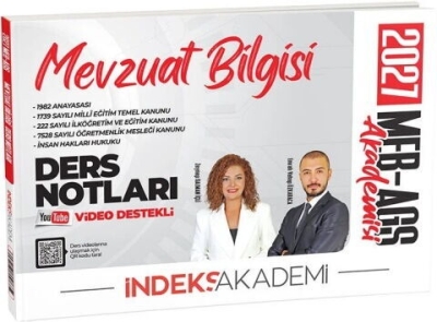 MEB-AGS Akademisi Mevzuat Bilgisi Video Ders Notları İndeks Akademi Yayıncılık Panda Fotokopi & Baskı Merkezi