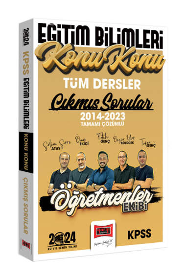 2024 KPSS Eğitim Bilimleri Öğretmenler Ekibi Tüm Dersler Tamamı Çözümlü Son 10 Yıl Konu Konu Çıkmış Sorular (2014-2023) Panda Fotokopi & Baskı Merkezi