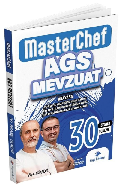 2025 MEB-AGS Mevzuat MasterChef 30 Deneme Çözümlü Dizgi Kitap Panda Fotokopi & Baskı Merkezi