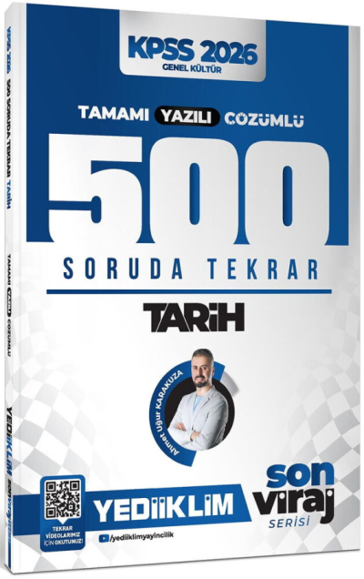 Tarih Son Viraj Serisi Tamamı Yazılı Çözümlü 500 Soruda Genel Tekrar Kampı Yediiklim Yayınları Panda Fotokopi & Baskı Merkezi