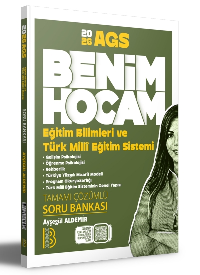 2026 Eğitim Bilimleri ve Türk Milli Eğitim Sistemi Tamamı Çözümlü Soru Bankası AYŞEGÜL HOCA Benim Hocam Yayınları