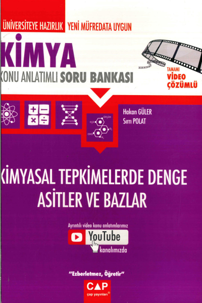 KİMYASAL TEPKİMELERDE DENGE ASİTLER VE BAZLAR KONU ANLATIMLI SORU BANKASI Panda Fotokopi & Baskı Merkezi