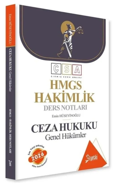 Çıkmış Soru Analizli Ceza Hukuku Genel Hükümler Hakimlik Ders Notları Yetki Yayıncılık Panda Fotokopi & Baskı Merkezi