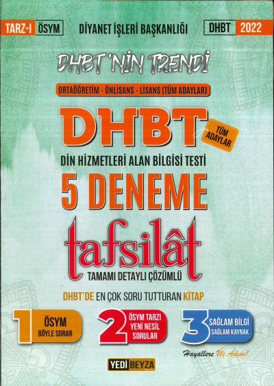 TAFSİLAT TAMAMI ÇÖZÜMLÜ 5 DENEME