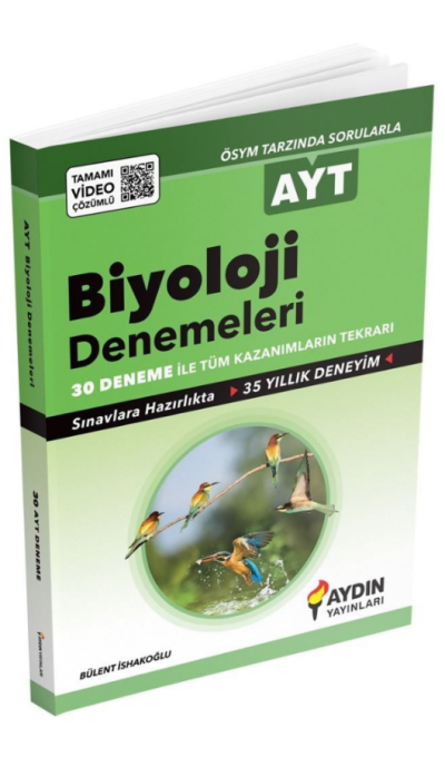 AYT Biyoloji 30 Deneme Aydın Yayınları Panda Fotokopi & Baskı Merkezi
