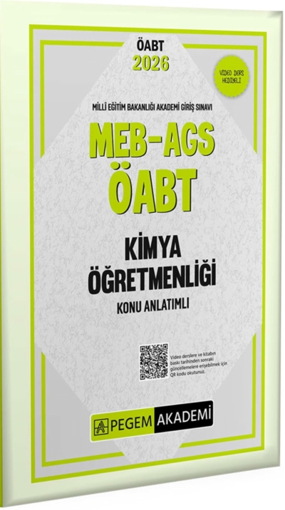 MEB-AGS-ÖABT Kimya Öğretmenliği Konu Anlatımlı Pegem Akademi Yayıncılık Panda Fotokopi & Baskı Merkezi