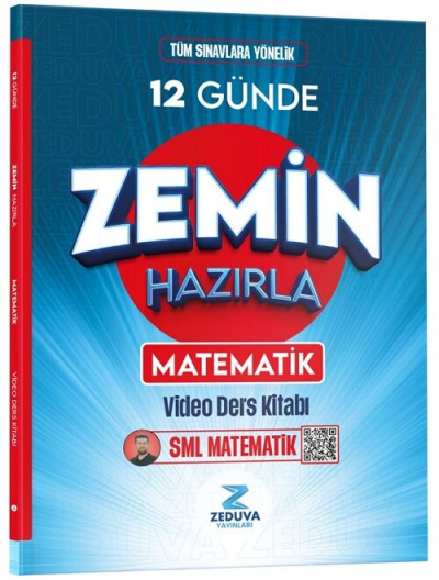 SML Matematik 12 Günde Zemin Hazırla Matematik Video Ders Kitabı Zeduva Yayınları Panda Fotokopi & Baskı Merkezi