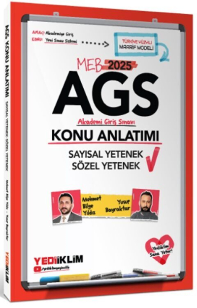 2025 MEB AGS Sözel Yetenek Sayısal Yetenek Konu Anlatımı Yediiklim Yayınları Panda Fotokopi & Baskı Merkezi