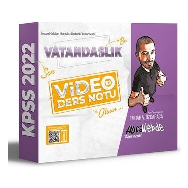 2022 KPSS Vatandaşlık Video Ders Notu Panda Fotokopi & Baskı Merkezi