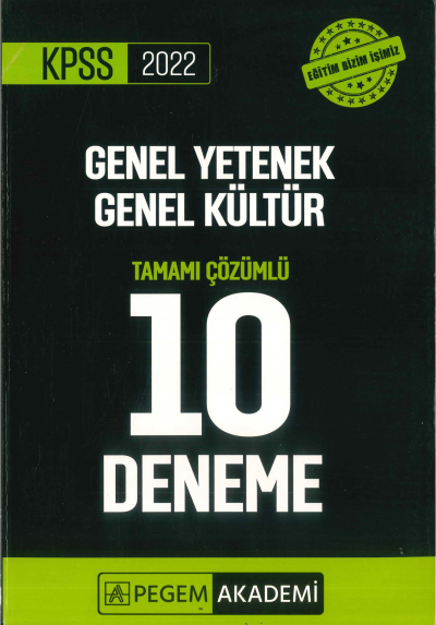 GKGY 10'LU PAKET DENEME ÇÖZÜMLÜ Panda Fotokopi & Baskı Merkezi