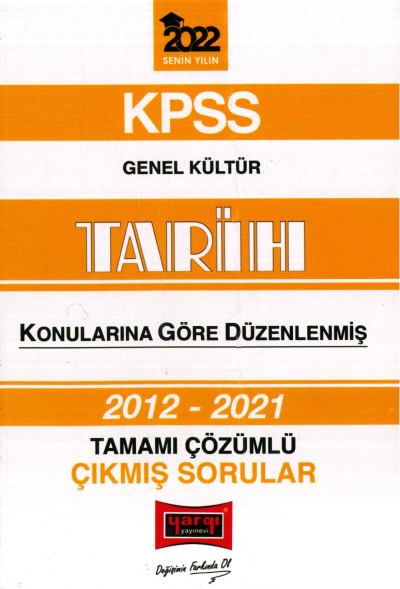 2012-2021 KONULARINA GÖRE DÜZENLENMİŞ ÇÖZÜMLÜ TARİH ÇIKMIŞ SORULAR Panda Fotokopi & Baskı Merkezi