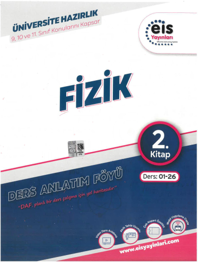 YKS - Mavi Set - DAF - Fizik - 2. Kitap Eis Yayınları Ders:01-26 9-10-11. Sınıf Konularını Kapsar Panda Fotokopi & Baskı Merkezi