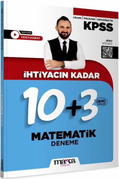 2026 KPSS İhtiyacın Kadar Matematik 13 Deneme Marka Yayınları Panda Fotokopi & Baskı Merkezi