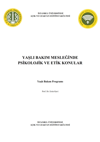 Yaşlı Bakım Mesleğinde Psikolojik ve Etik Konular Panda Fotokopi & Baskı Merkezi