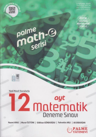 AYT Matematik 12 Deneme Sınavı Mathe Serisi Palme Yayınları Panda Fotokopi & Baskı Merkezi