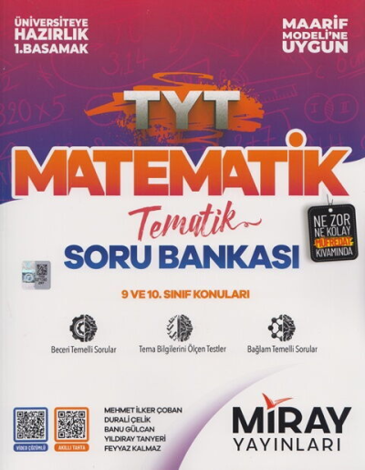 TYT Matematik Maarif Model Tematik Soru Bankası Miray Yayınları Panda Fotokopi & Baskı Merkezi