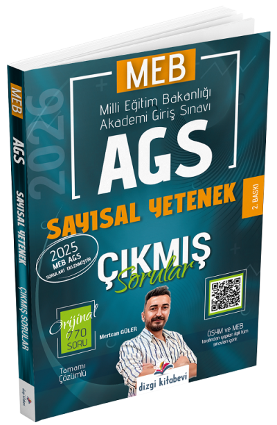 2026 MEB-AGS Sayısal Yetenek Çıkmış Sorular Çözümlü Mertcan Güler Dizgi Kitap Panda Fotokopi & Baskı Merkezi