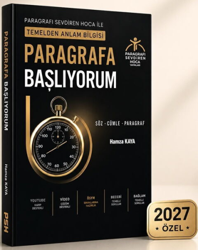 Paragrafa Başlıyorum Temelden Anlam Bilgisi Paragrafı Sevdiren Hoca Yayınları Hamza Kaya Panda Fotokopi & Baskı Merkezi