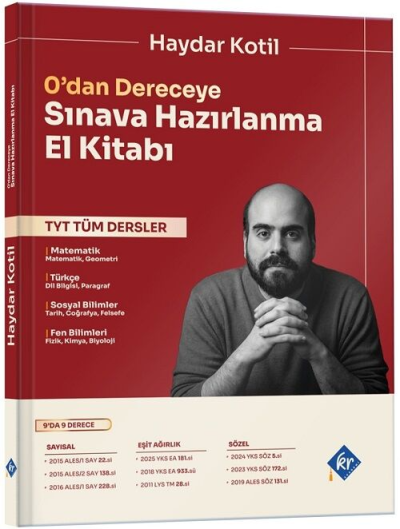 Haydar Kotil 0'dan Dereceye TYT Tüm Dersler Sınava Hazırlanma El Kitabı KR Akademi Yayınları Panda Fotokopi & Baskı Merkezi