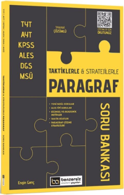 Taktiklerle ve Stratejilerle Paragraf Soru Bankası Benzersiz Akademi Yayınları Panda Fotokopi & Baskı Merkezi