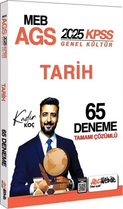 2025 MEB AGS KPSS Tarih Tamamı Çözümlü 65 Deneme Sınavı HocaWebde Yayınları Panda Fotokopi & Baskı Merkezi