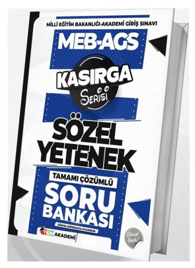 MEB-AGS Sözel Yetenek Kasırga Soru Bankası Çözümlü TKM Akademi Panda Fotokopi & Baskı Merkezi