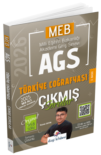 2026 MEB-AGS Türkiye Coğrafyası Çıkmış Sorular Çözümlü Kazım Sayın Dizgi Kitap Panda Fotokopi & Baskı Merkezi
