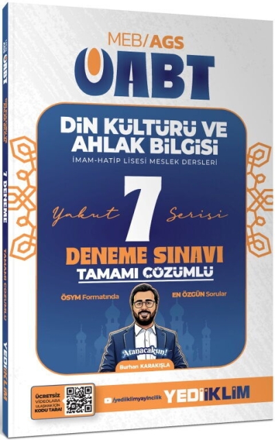 2027 MEB AGS ÖABT Yakut Din Kültürü Ve Ahlak Bilgisi Tamamı Çözümlü 7 Deneme Yediiklim Yayınları Panda Fotokopi & Baskı Merkezi