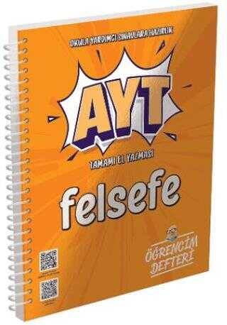 AYT Felsefe Öğrencim Defteri Murat Yayınları Panda Fotokopi & Baskı Merkezi
