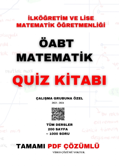 BilgeMatics Hüseyin Hoca ÖABT Matematik Quiz Kitabı 1000 Soru