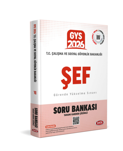 2026 T.C. Çalışma ve Sosyal Güvenlik Bakanlığı GYS Şef Tamamı Karekod Çözümlü Soru Bankası Data Yayınları Panda Fotokopi & Baskı Merkezi