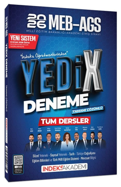 2026 MEB-AGS Tüm Dersler YediX 7 Deneme Çözümlü İndeks Akademi Yayıncılık Panda Fotokopi & Baskı Merkezi