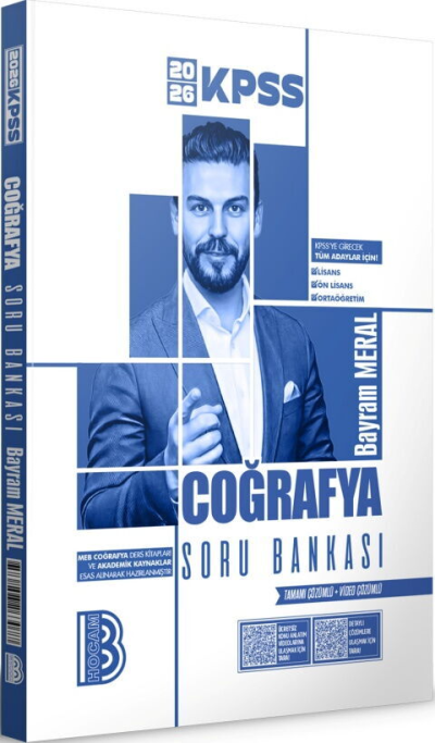 2026 KPSS Coğrafya Tamamı Çözümlü Soru Bankası Benim Hocam Yayınları Panda Fotokopi & Baskı Merkezi