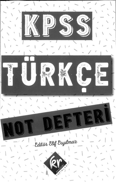KPSS TÜRKÇE NOT DEFTERİ TAMAMI EL YAZIMI Panda Fotokopi & Baskı Merkezi