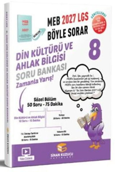 2027 8. Sınıf LGS Din Kültürü ve Ahlak Bilgisi Soru Bankası Sinan Kuzucu Panda Fotokopi & Baskı Merkezi