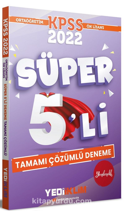 KPSS Ortaöğretim Ön Lisans Genel Yetenek Genel Kültür Tamamı Çözümlü Süper 5 li Deneme Panda Fotokopi & Baskı Merkezi