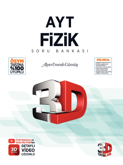 3D AYT Fizik Soru Bankası Panda Fotokopi & Baskı Merkezi