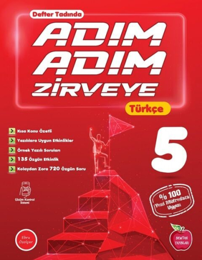 5. Sınıf Adım Adım Zirveye Türkçe Konu Anlatımlı Soru Bankası Newton Yayınları Panda Fotokopi & Baskı Merkezi