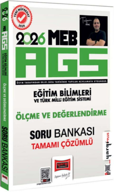 2026 MEB AGS Eğitim Bilimleri ve Türk Milli Eğitim Sistemi Ölçme ve Değerlendirme Soru Bankası Yargı Yayınları Panda Fotokopi & Baskı Merkezi