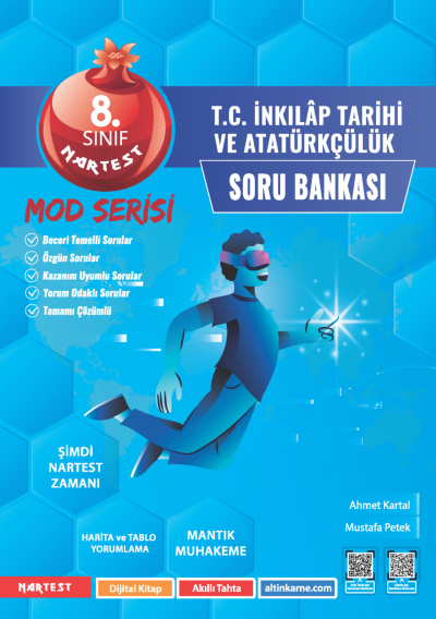 8. Sınıf Mod T.C. İnkılap Tarihi Ve Atatürkçülük Soru Bankası Nartest Yayınları Panda Fotokopi & Baskı Merkezi